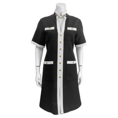 Resort/Spring 2019 Gucci Black and White Day Dress by Alessandro Michele