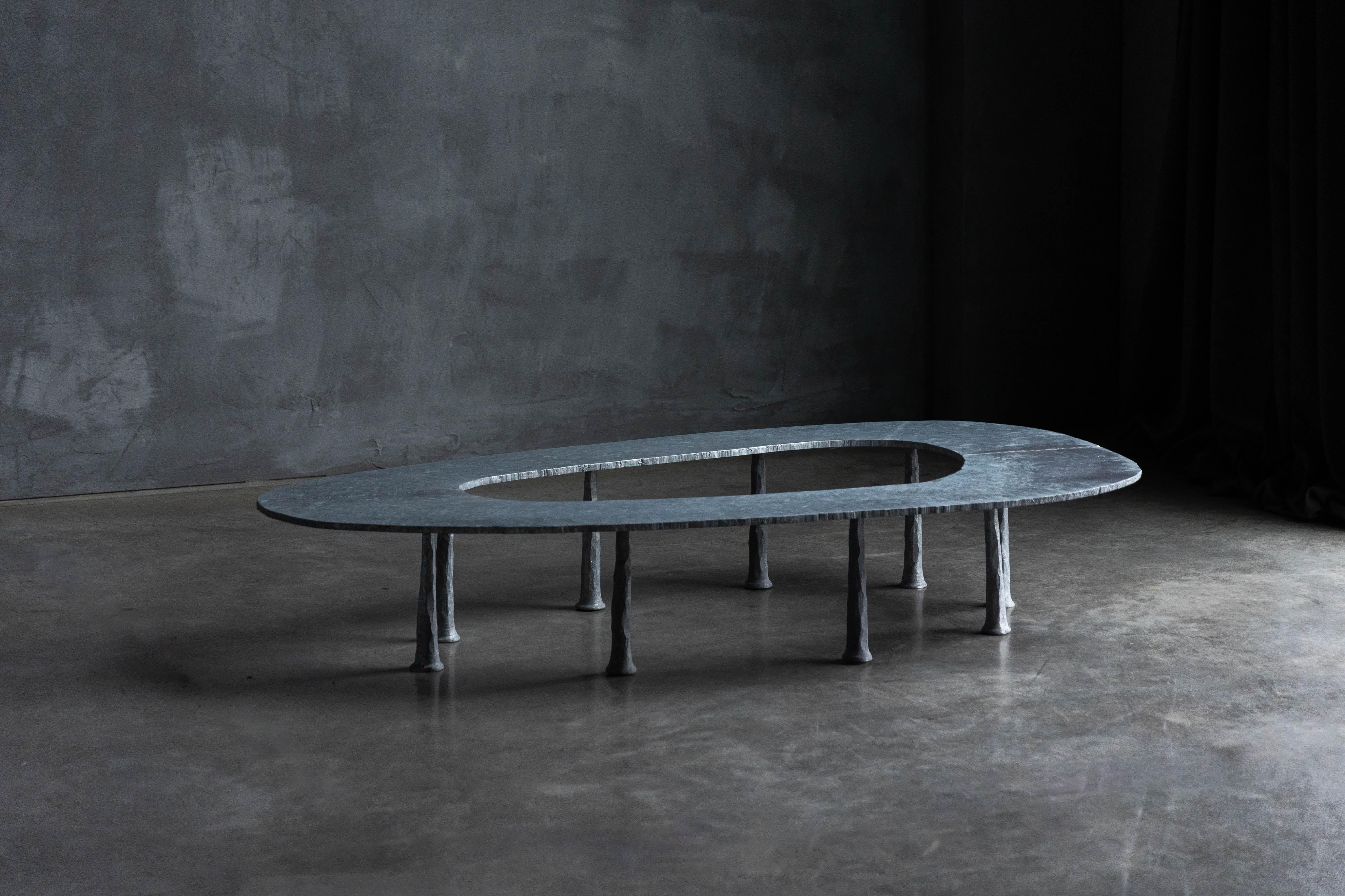 Table basse Galva Elipse de l'Atelier Serruys, Belgique, 2024 en vente 4