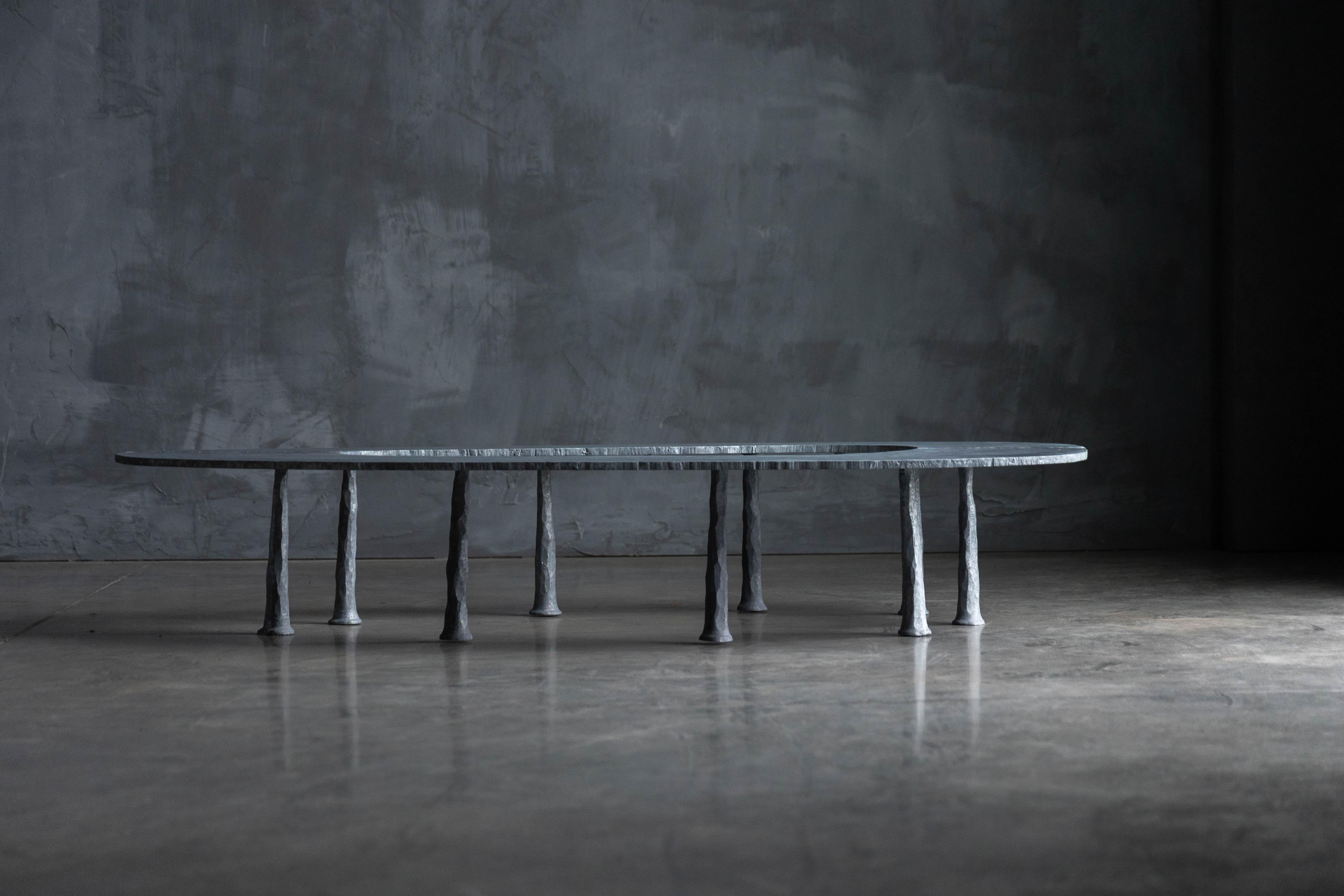Table basse Galva Elipse de l'Atelier Serruys, Belgique, 2024 en vente 5