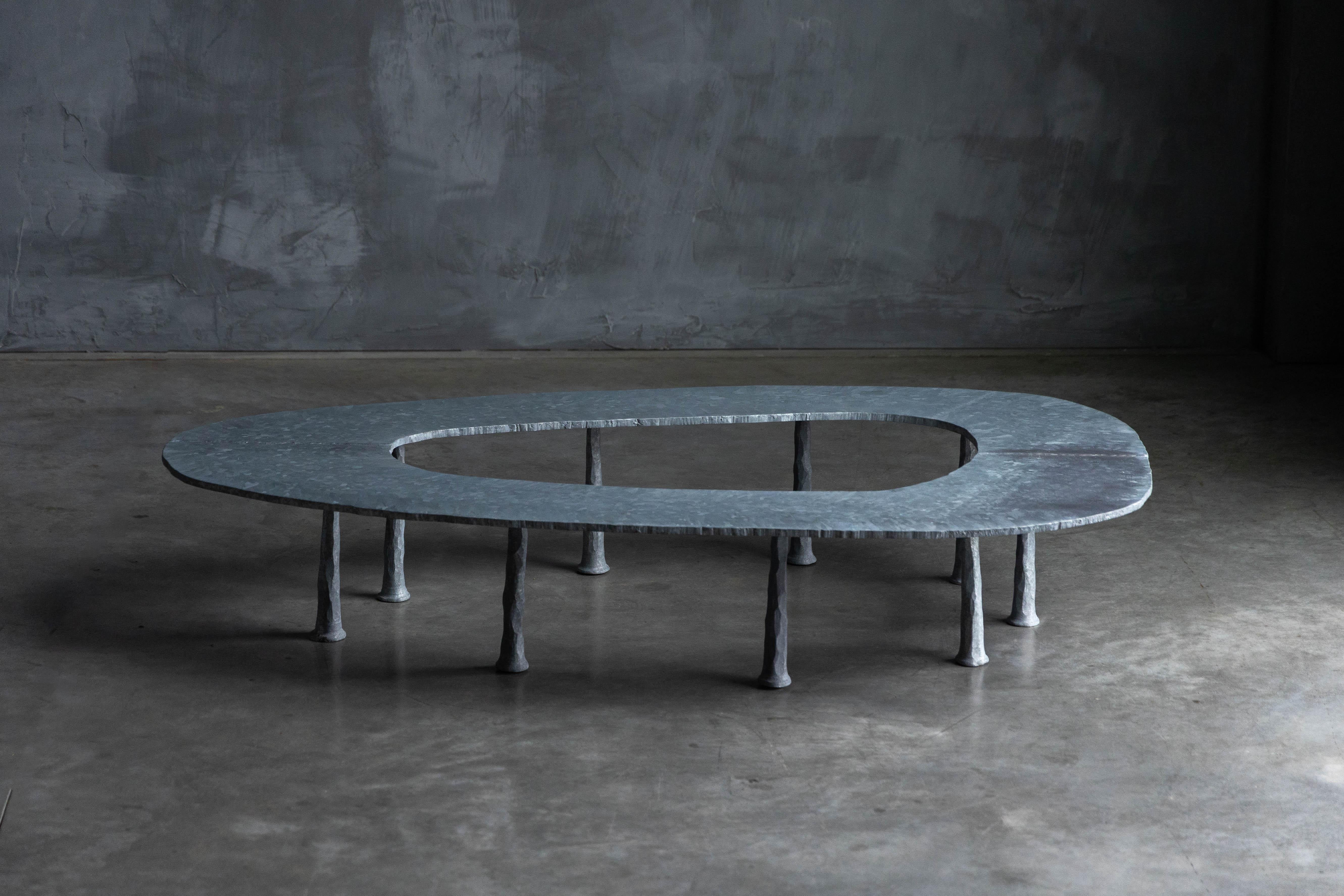 Table basse Galva Elipse de l'Atelier Serruys, Belgique, 2024 en vente 6