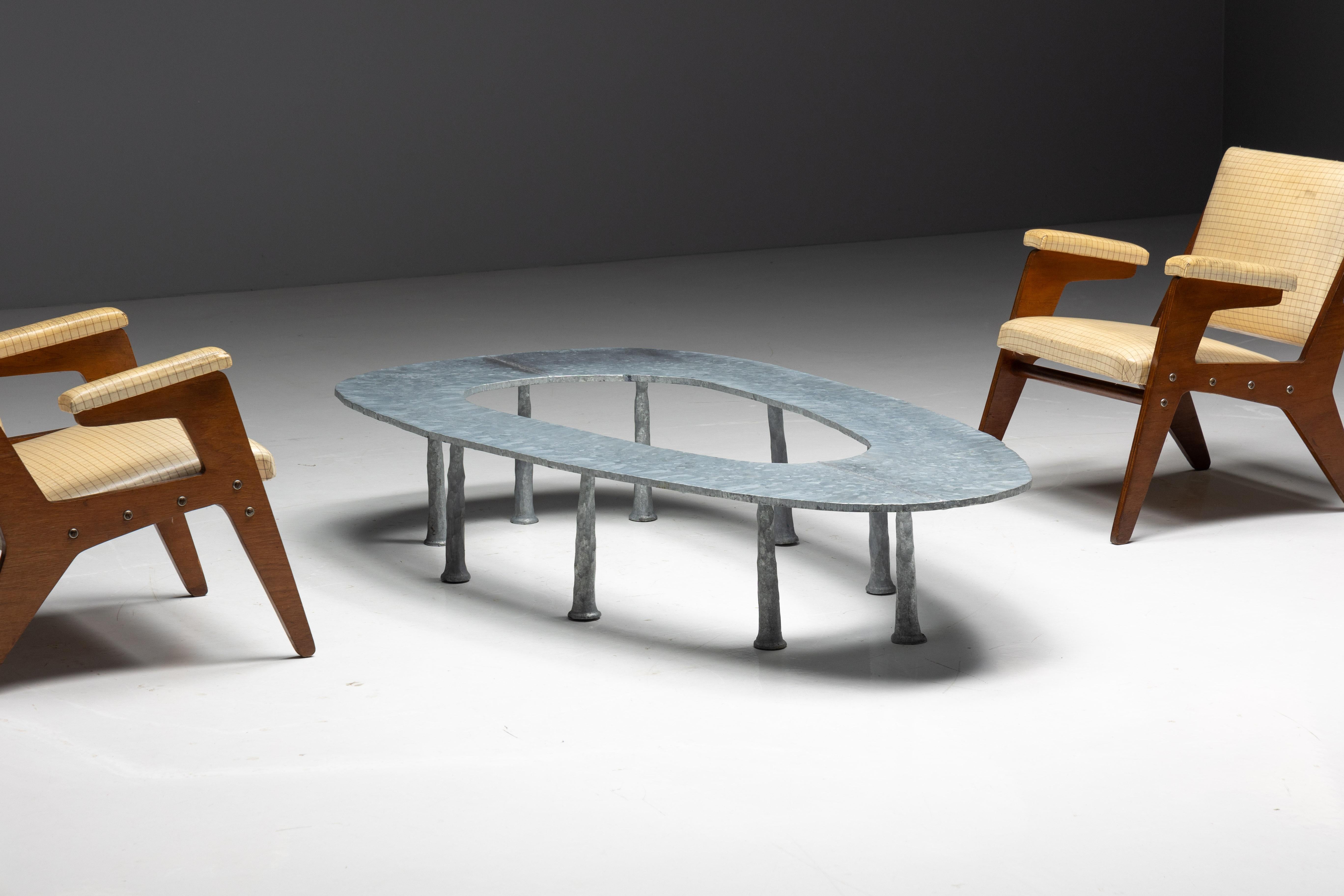 Table basse Galva Elipse de l'Atelier Serruys, Belgique, 2024 en vente 10