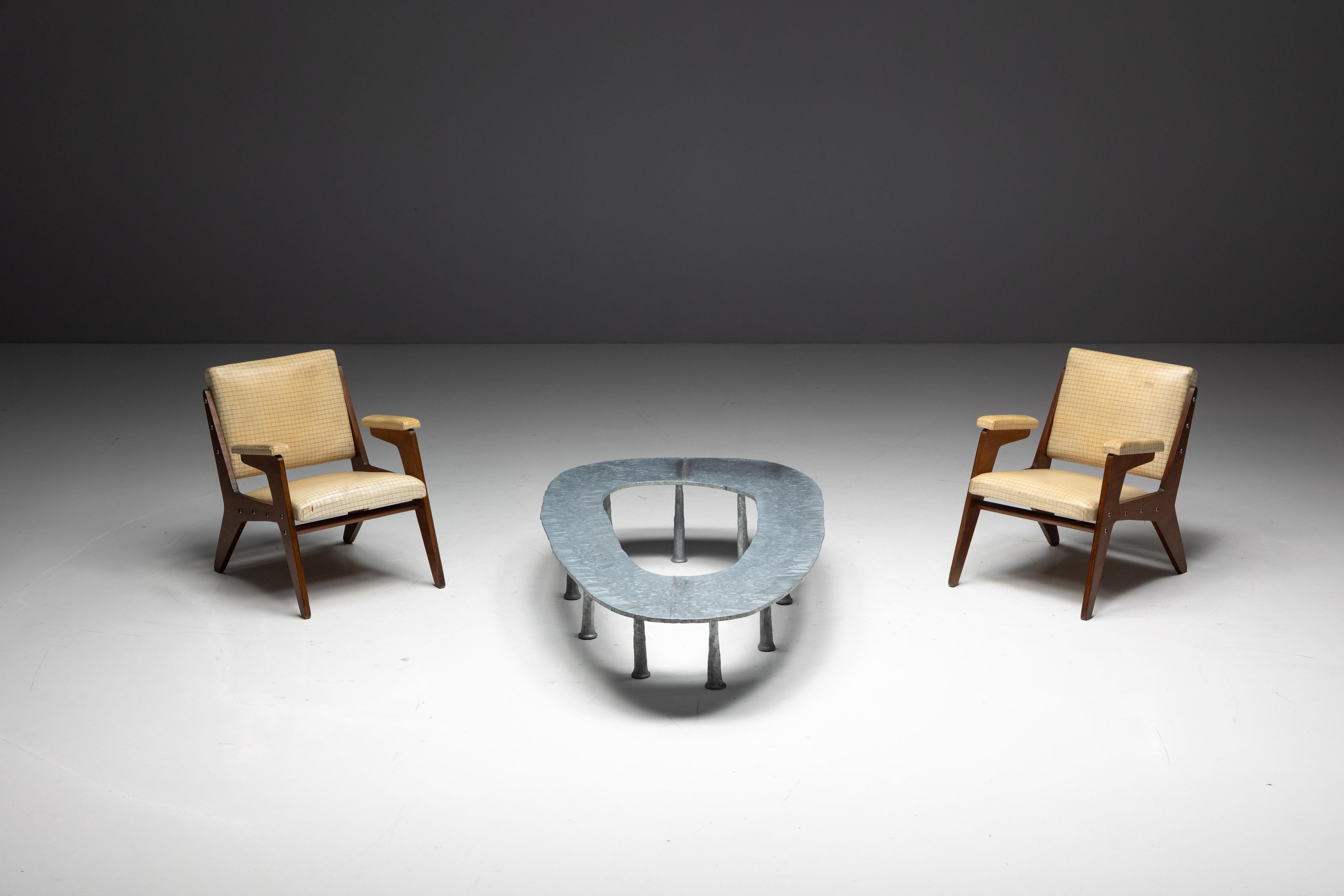 Table basse Galva Elipse de l'Atelier Serruys, Belgique, 2024 en vente 11