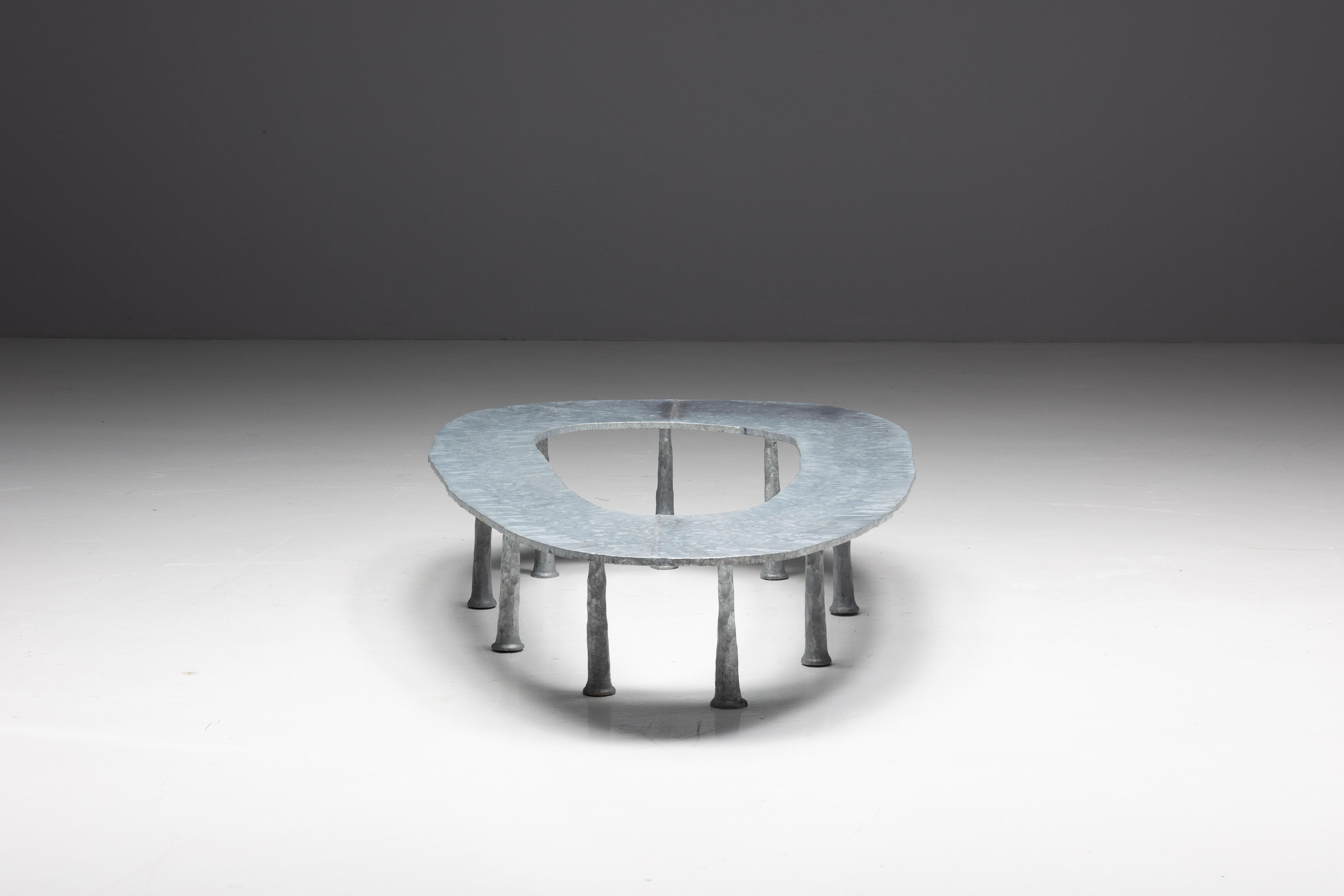 Table basse Galva Elipse de l'Atelier Serruys, Belgique, 2024 en vente 13