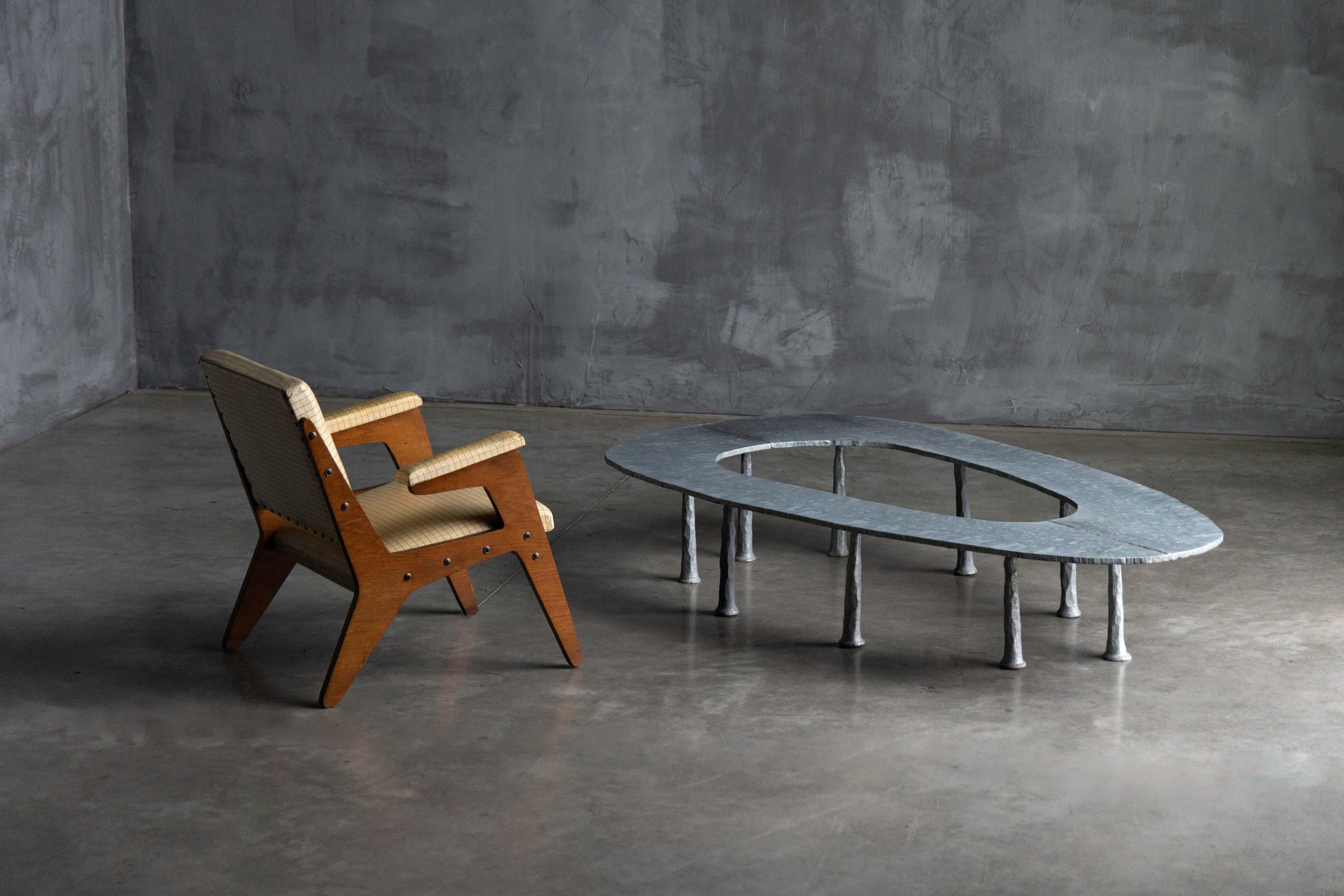 Table basse Galva Elipse de l'Atelier Serruys, Belgique, 2024 en vente 2