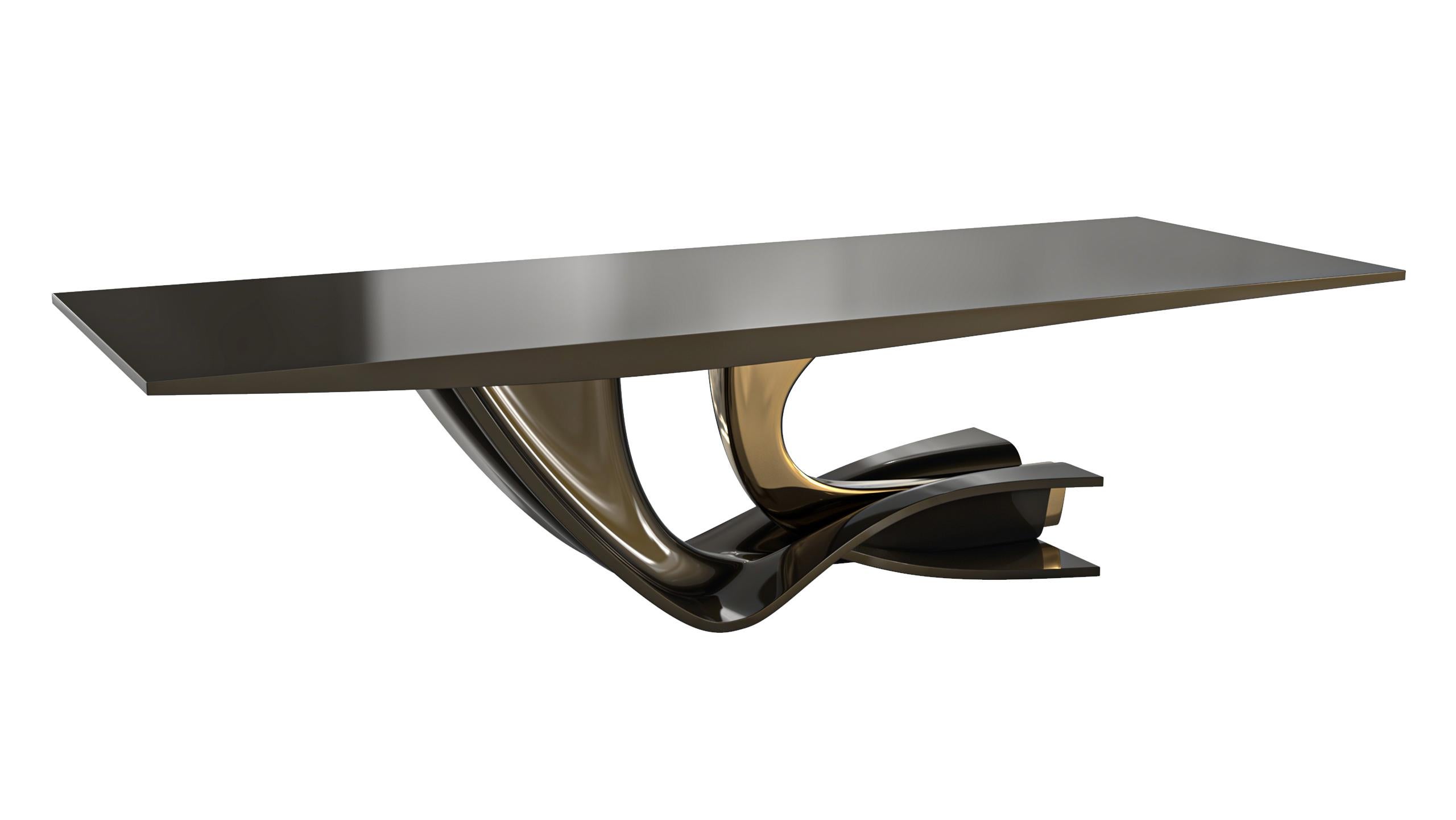 Turc Table « Respiro » en édition limitée avec acier inoxydable et bronze, Istanbul en vente
