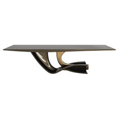 „Respiro“ Tisch in limitierter Auflage aus Edelstahl und Bronze mit Edelstahl und Bronze, Istanbul