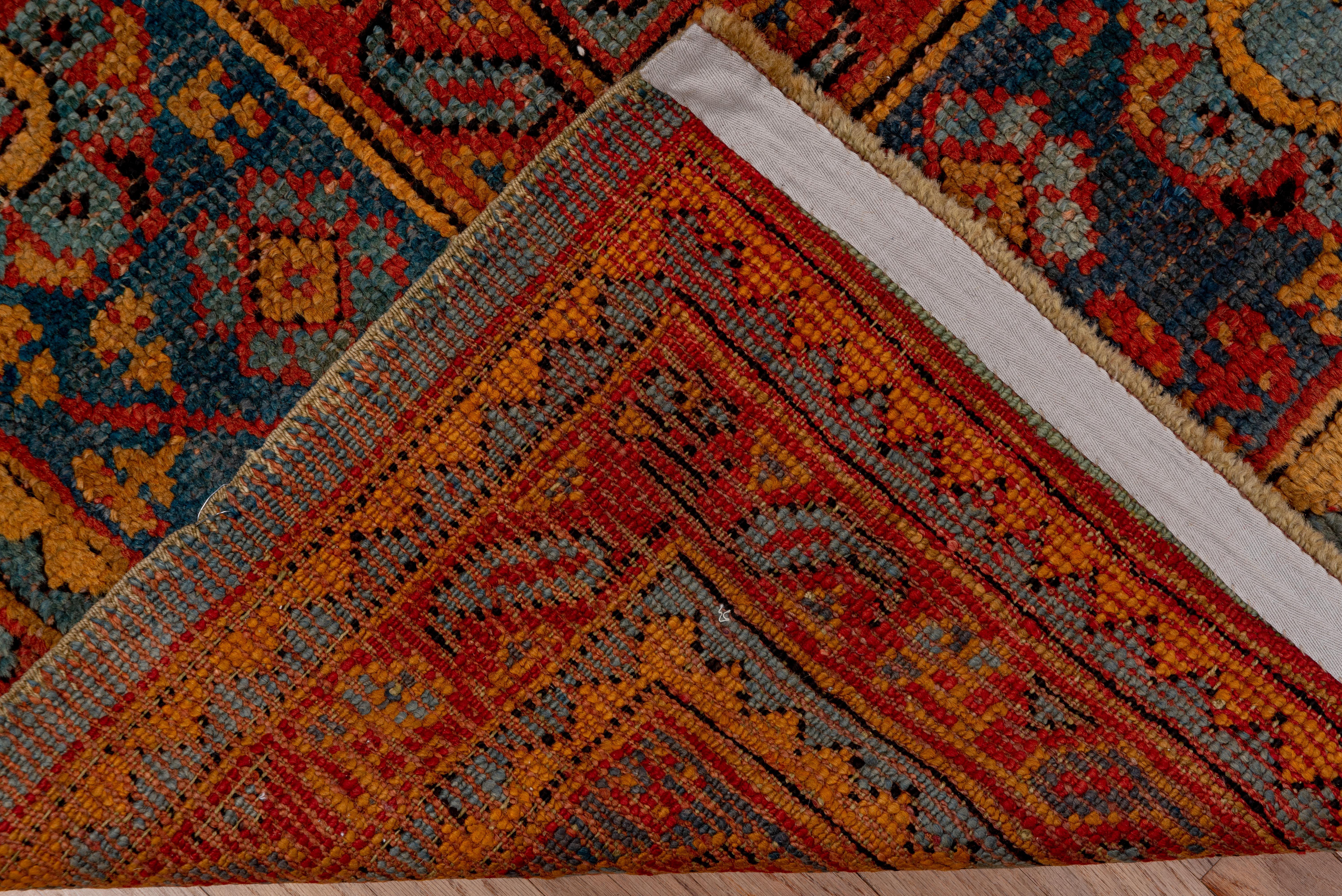 Resplendent Oushak: A Tapestry of Turkish Heritage and Vibrant Hues For Sale 1