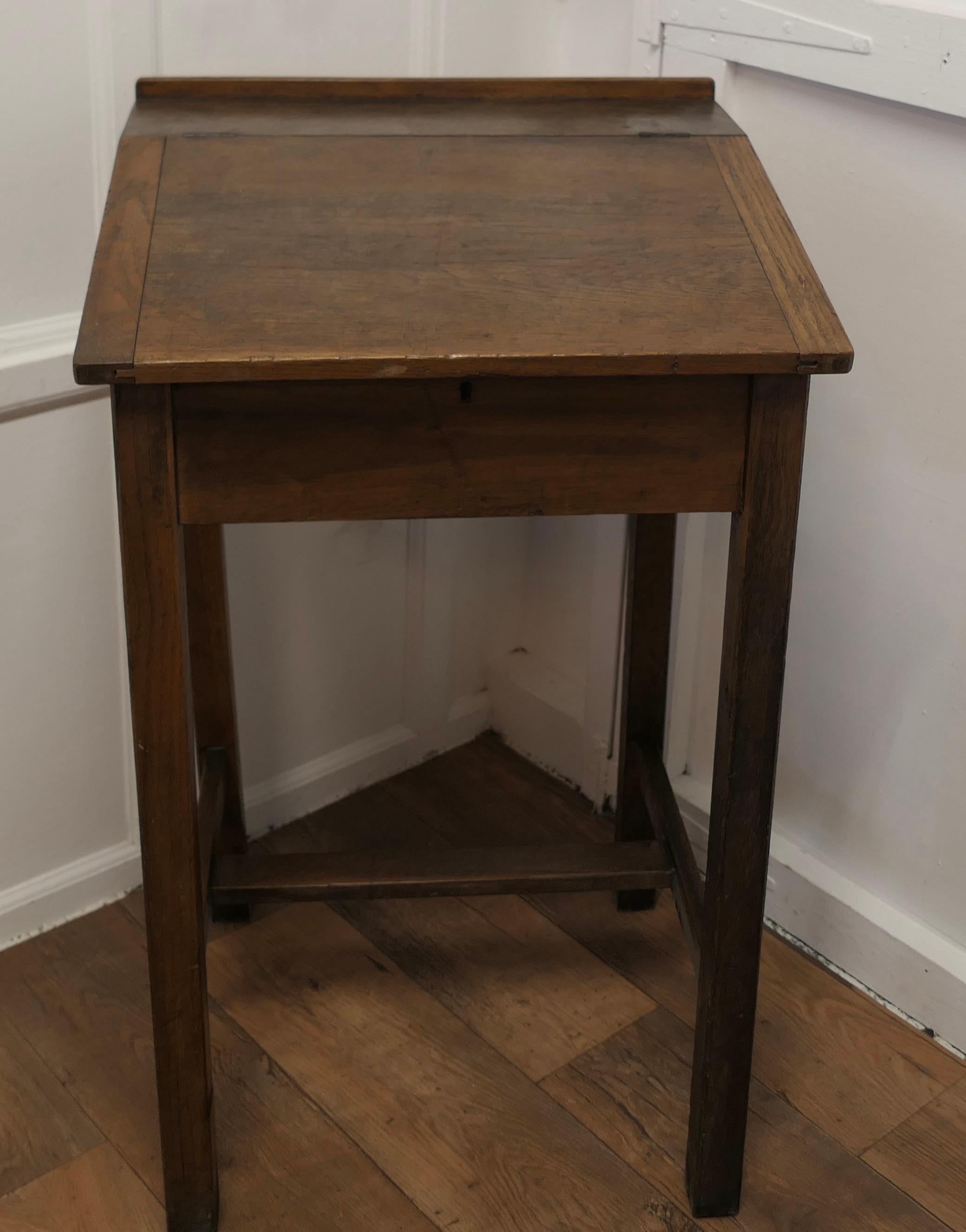 Early 20th Century Restaurant Clerks Desk Greeting Station, Greeter Neat Front of House Desk For Sale