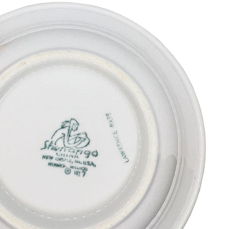 Restaurant Ware Keramikschalen in Pfirsich Ombre - 3er Set im Zustand „Gut“ im Angebot in Oklahoma City, OK