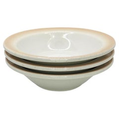 Used Restaurant Ware Ceramic Bowls in Peach Ombre - Set of 3