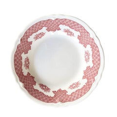 Restaurant Ware Saucers with Pink Chintz Border by Shenango - Set of 3