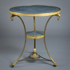 Restaurierung Ormolu und Bardiglio Marmor Gueridon