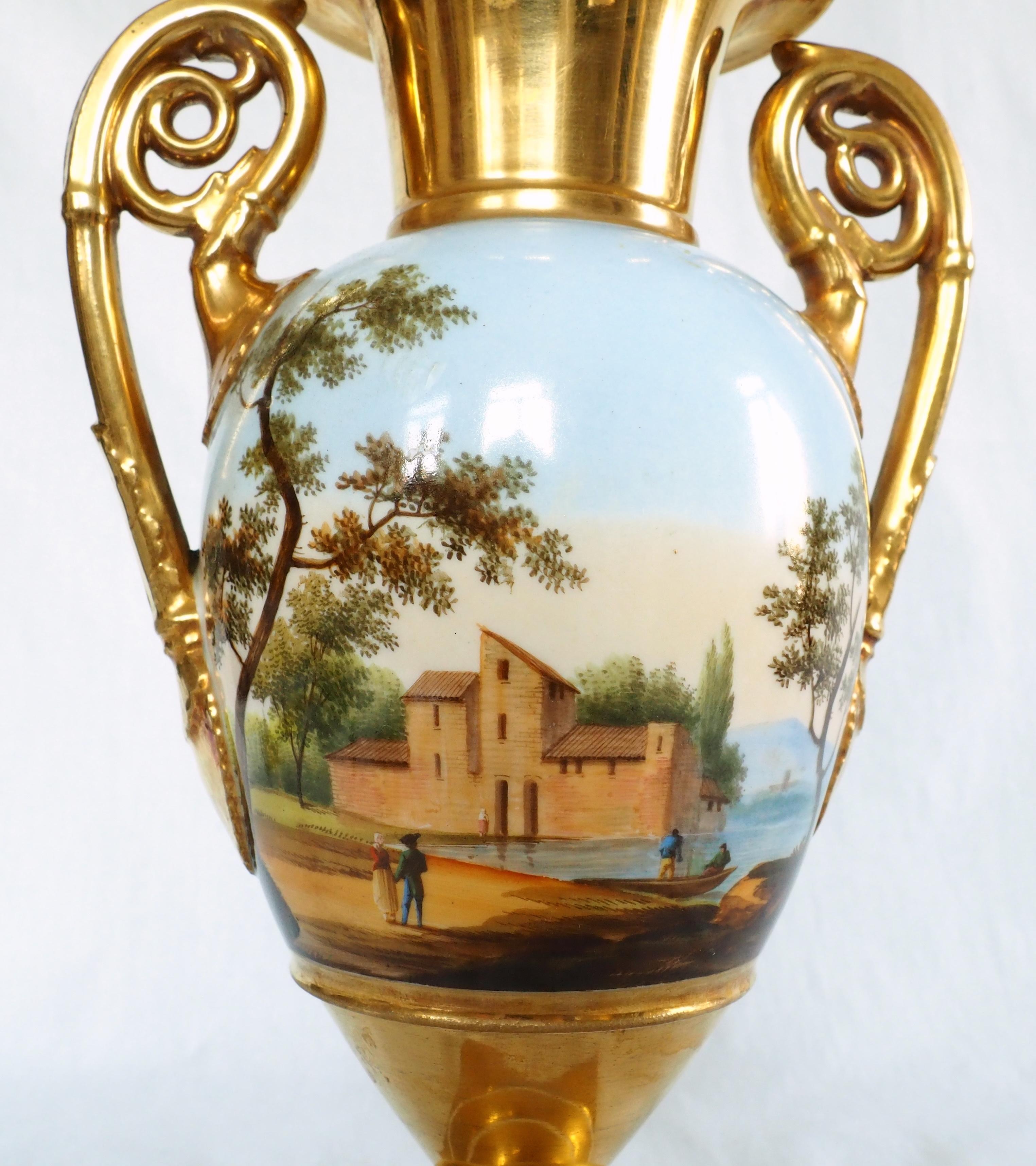 Vaso in porcellana Restauration Paris, XIX secolo, circa 1830 3