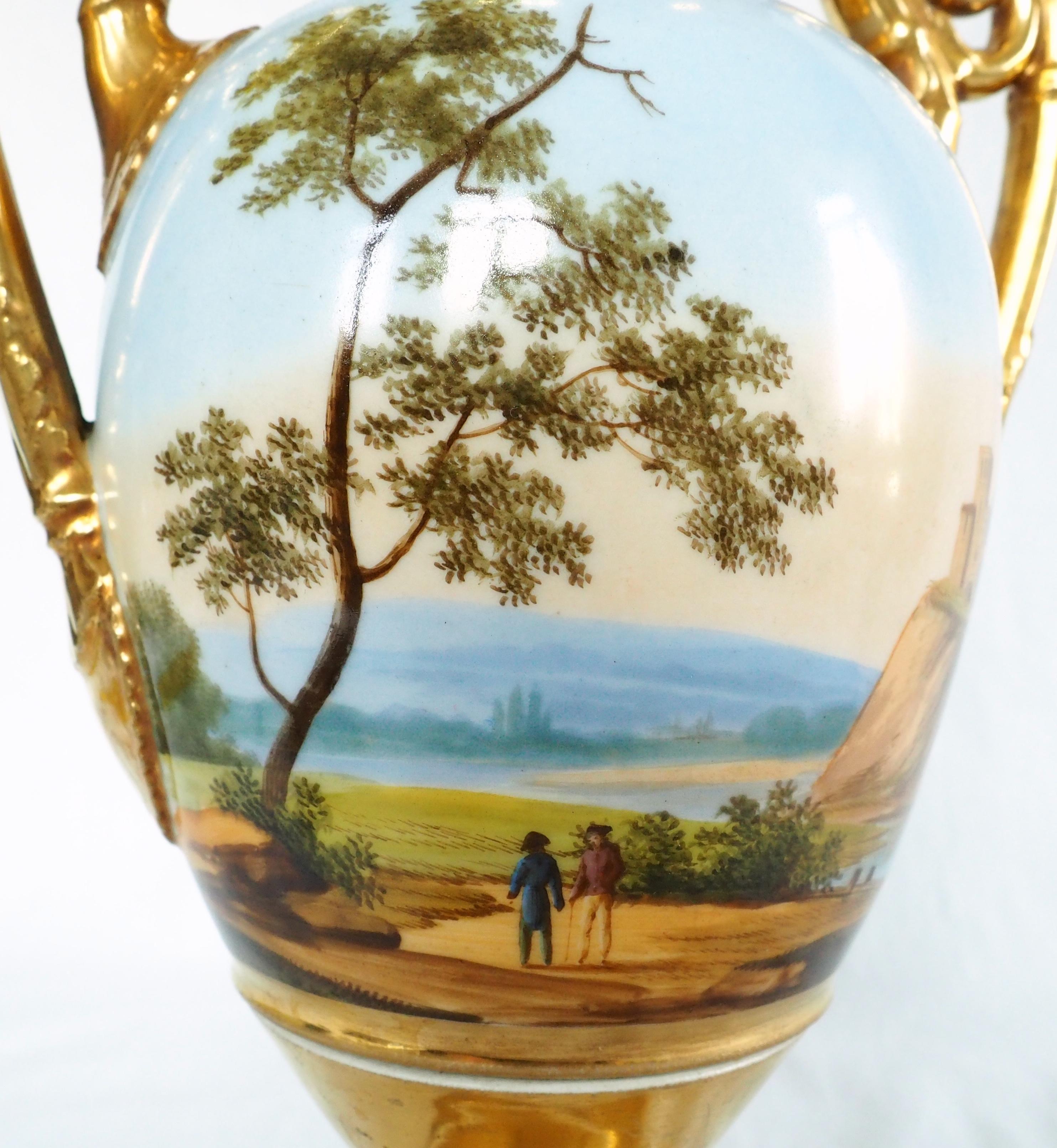 Vaso in porcellana Restauration Paris, XIX secolo, circa 1830 5