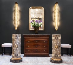 Restauration Period Chest with Gray Marble Top