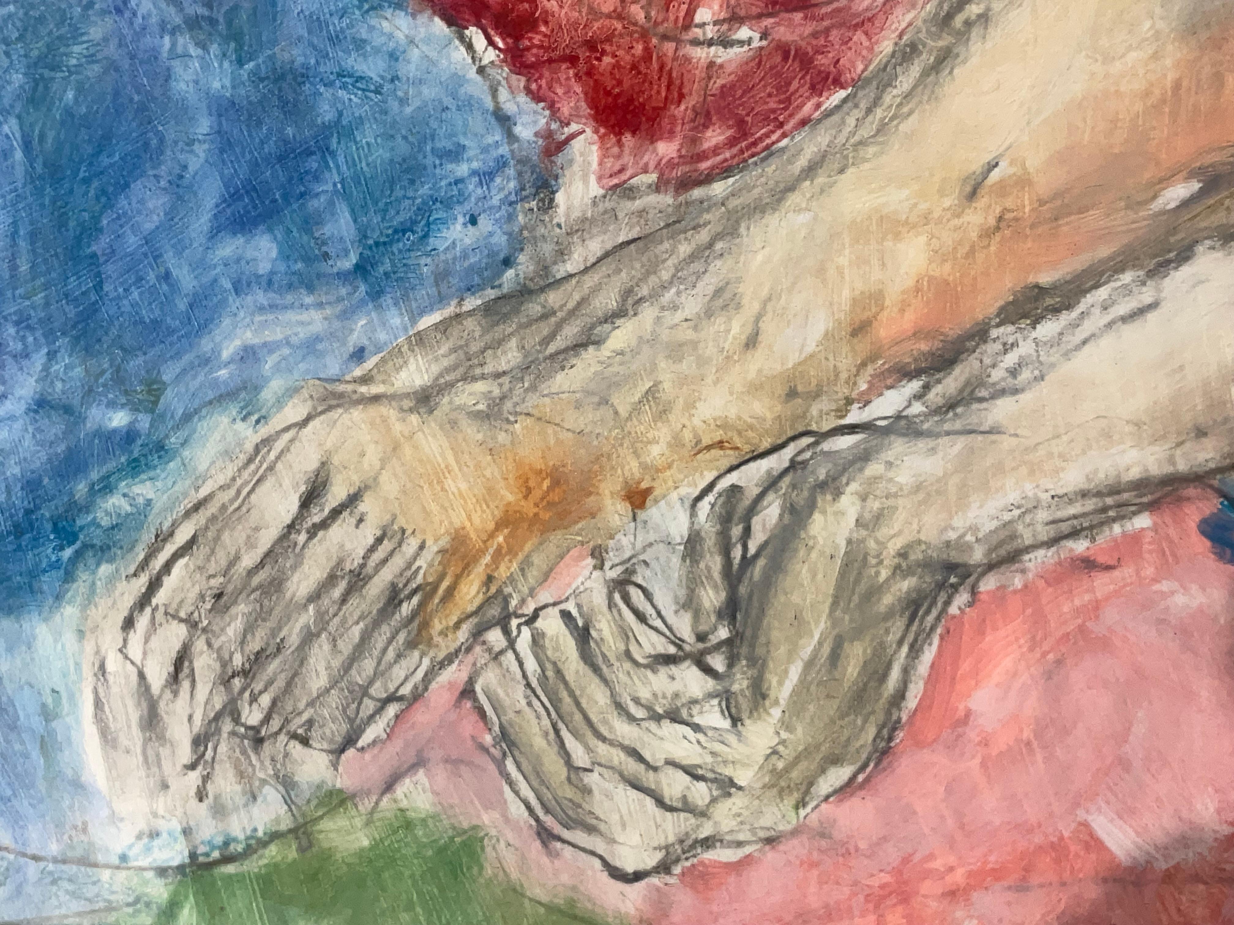 „Restful Reverie/Aquarell auf Papier von Pamela Melvin im Angebot 4