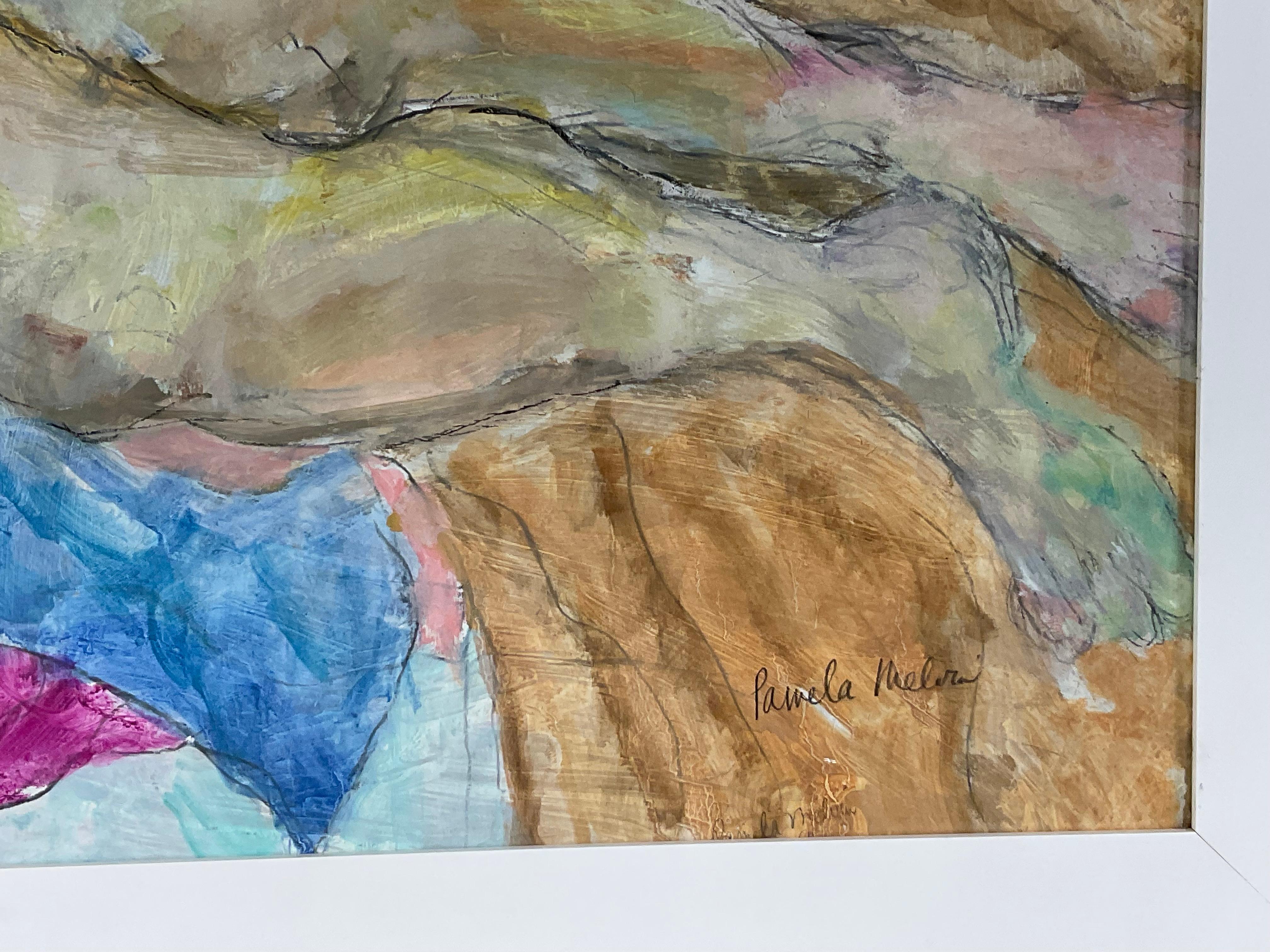 „Restful Reverie/Aquarell auf Papier von Pamela Melvin im Angebot 1