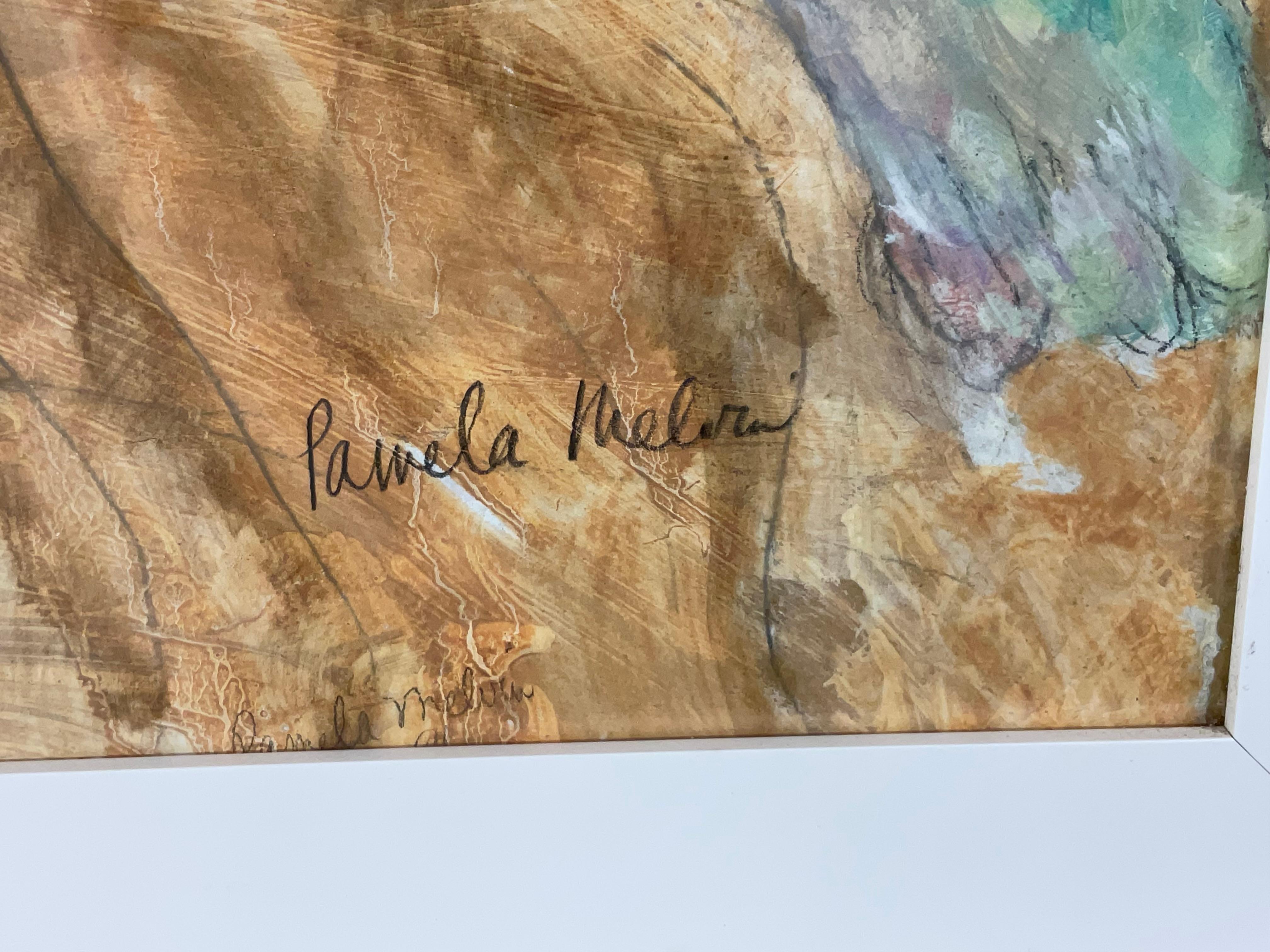 „Restful Reverie/Aquarell auf Papier von Pamela Melvin im Angebot 2