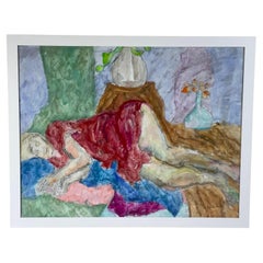 "Reverie riposante / Acquerello su carta di Pamela Melvin