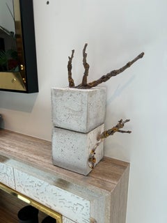 Réstia de Vida, Cement & Branches Scuplture by Jessica Burrinha