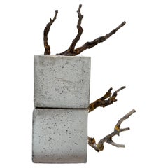 Réstia de Vida, Cement & Branches Scuplture by Jessica Burrinha