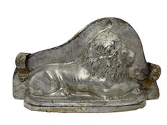Resting Bavarian Lion Chocolate Mold Antique Vintage, German, 1910s