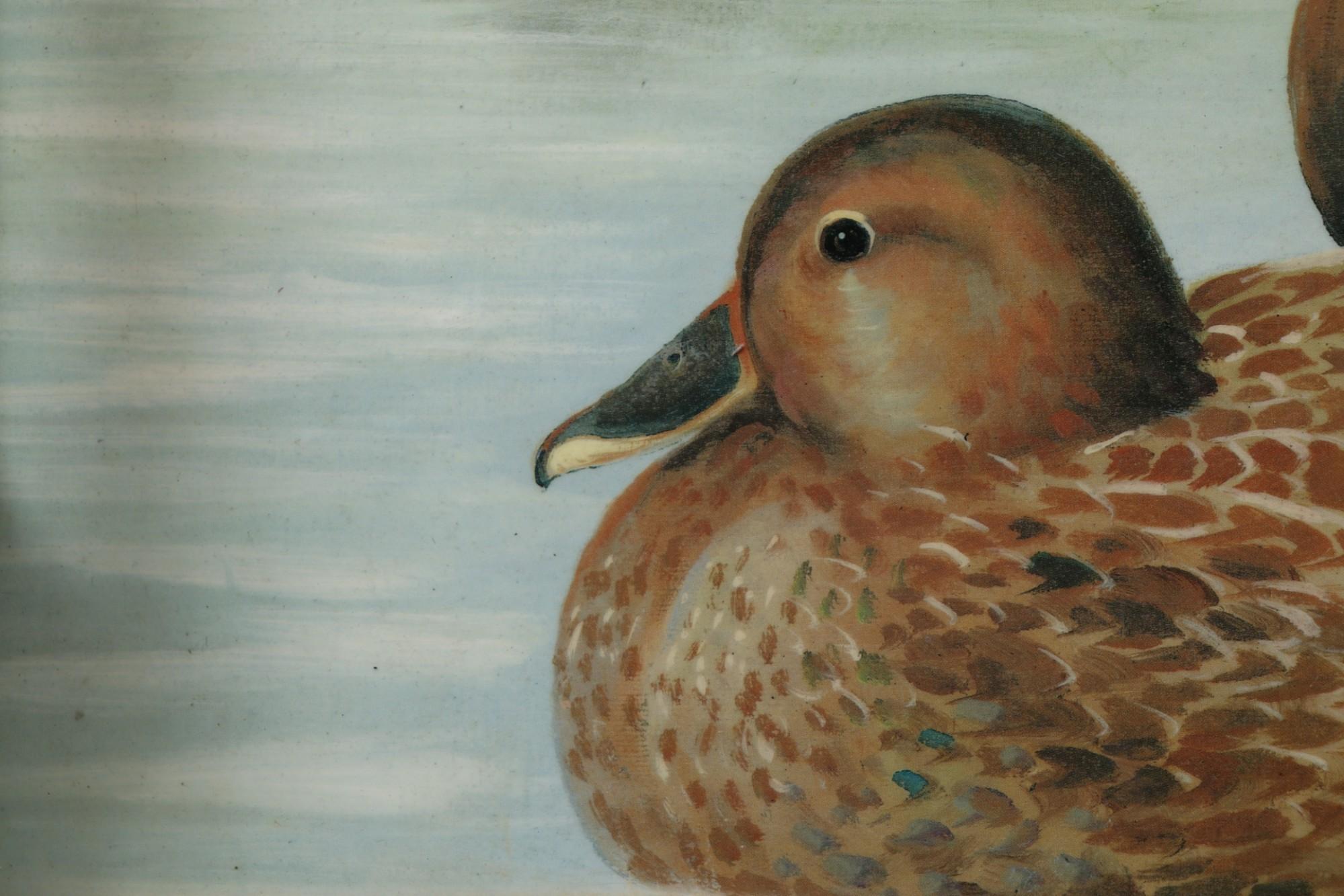 Wood Resting Mallard Ducks Serving Tray For Sale