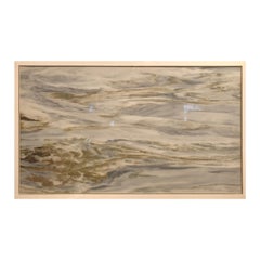 Retro Chinese Extraordinary Natural Stone "Painting" Restless Ocean Waters