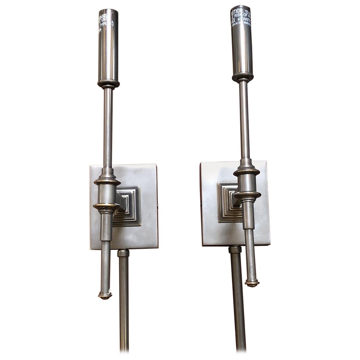 Resto, Hardware, Bronze Library Wall Sconce For Sale