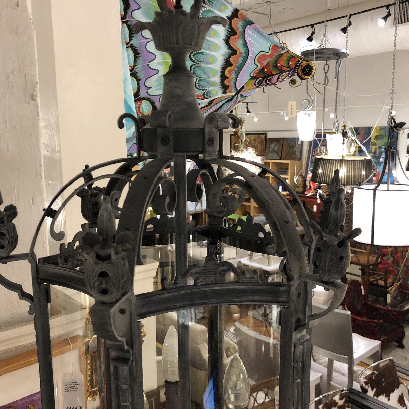 Restoration Hardware 19th Century Salerno Streetlight Pendant In Good Condition For Sale In San Francisco, CA
