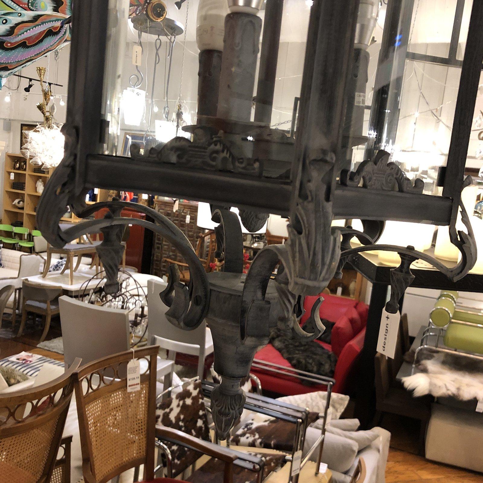 Contemporary Restoration Hardware 19th Century Salerno Streetlight Pendant For Sale