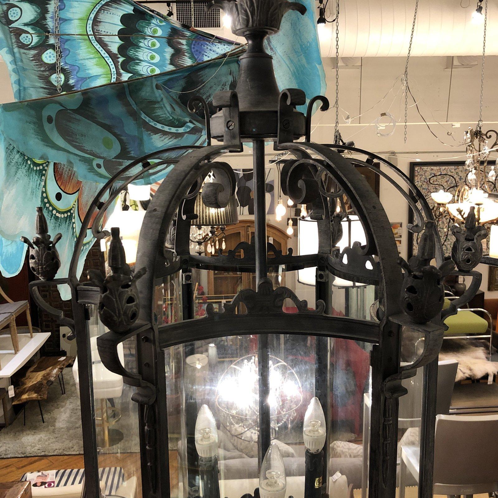 Restoration Hardware 19th Century Salerno Streetlight Pendant In Good Condition For Sale In San Francisco, CA