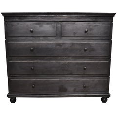 Restoration Hardware Annecy Metal Wrapped 5-Drawer Chest Dresser Zinc (B)