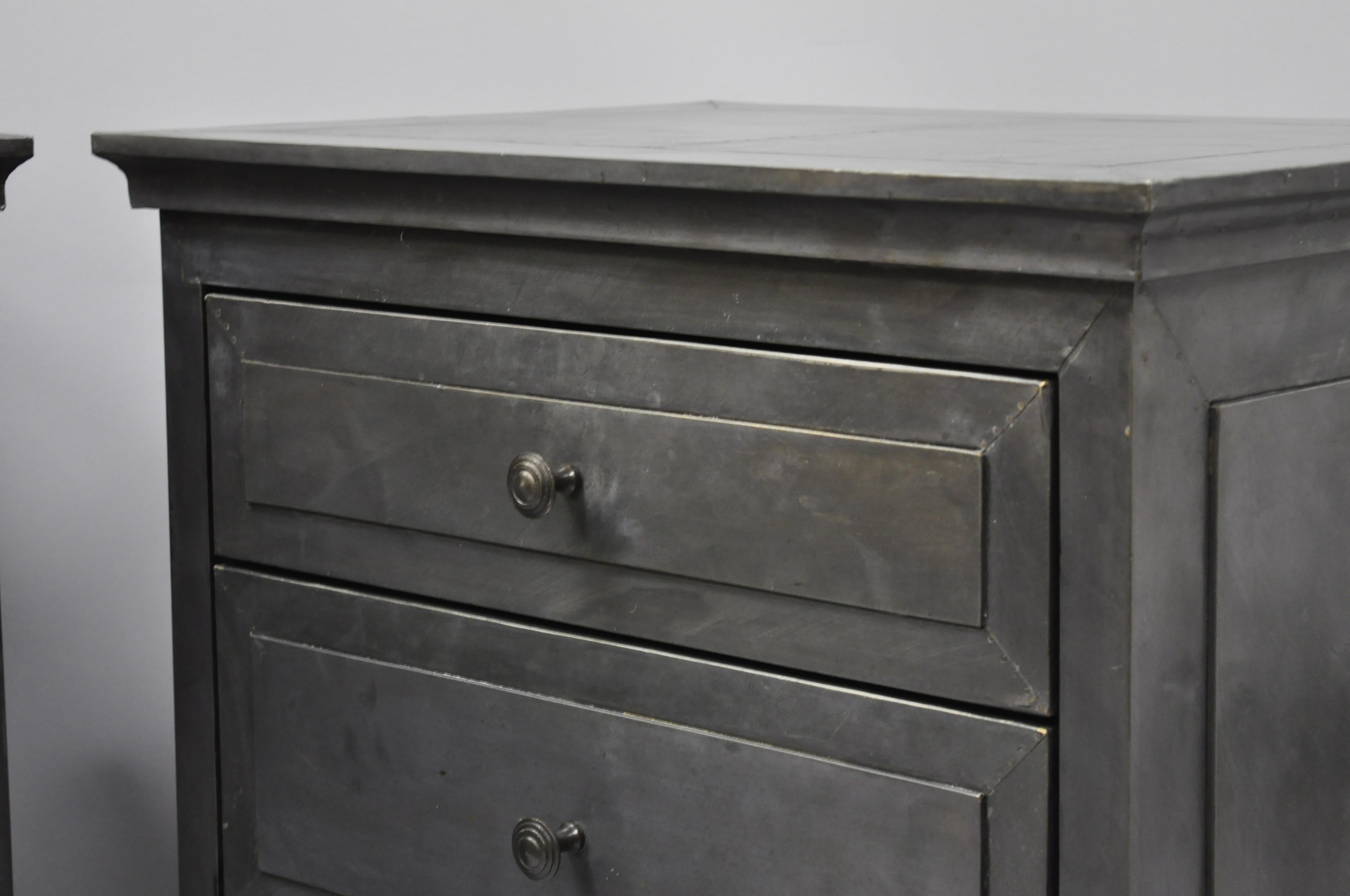annecy metal wrapped nightstand