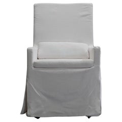Restoration Hardware Belgian Track Arm Slipcovered Dining Armchair