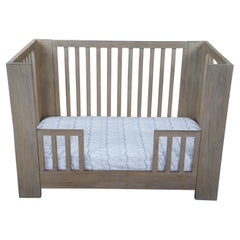 Restoration Hardware Callum Child Baby Toddler Grey Convertible Crib Bed 54"