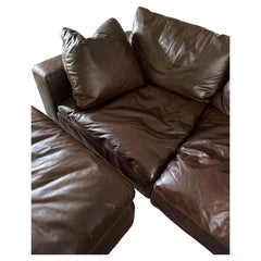 Restoration Hardware Cloud Luxe Leather Modular Corner Chair, Single Piece