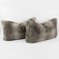 Restoration Hardware Faux Fur Throw Pillow, a Pair