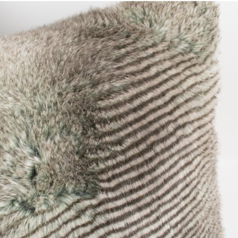 Restoration Hardware Faux Fur Throw Pillow, a Pair at 1stDibs