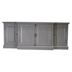 Restoration Hardware French Panel Grey Media Sideboard by Luay Al-Rawi