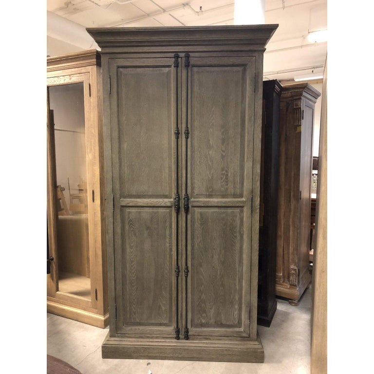 Restoration Hardware French Paneled Double Door Cabinet For Restoration Hardware French Paneled Double Door Cabinet For