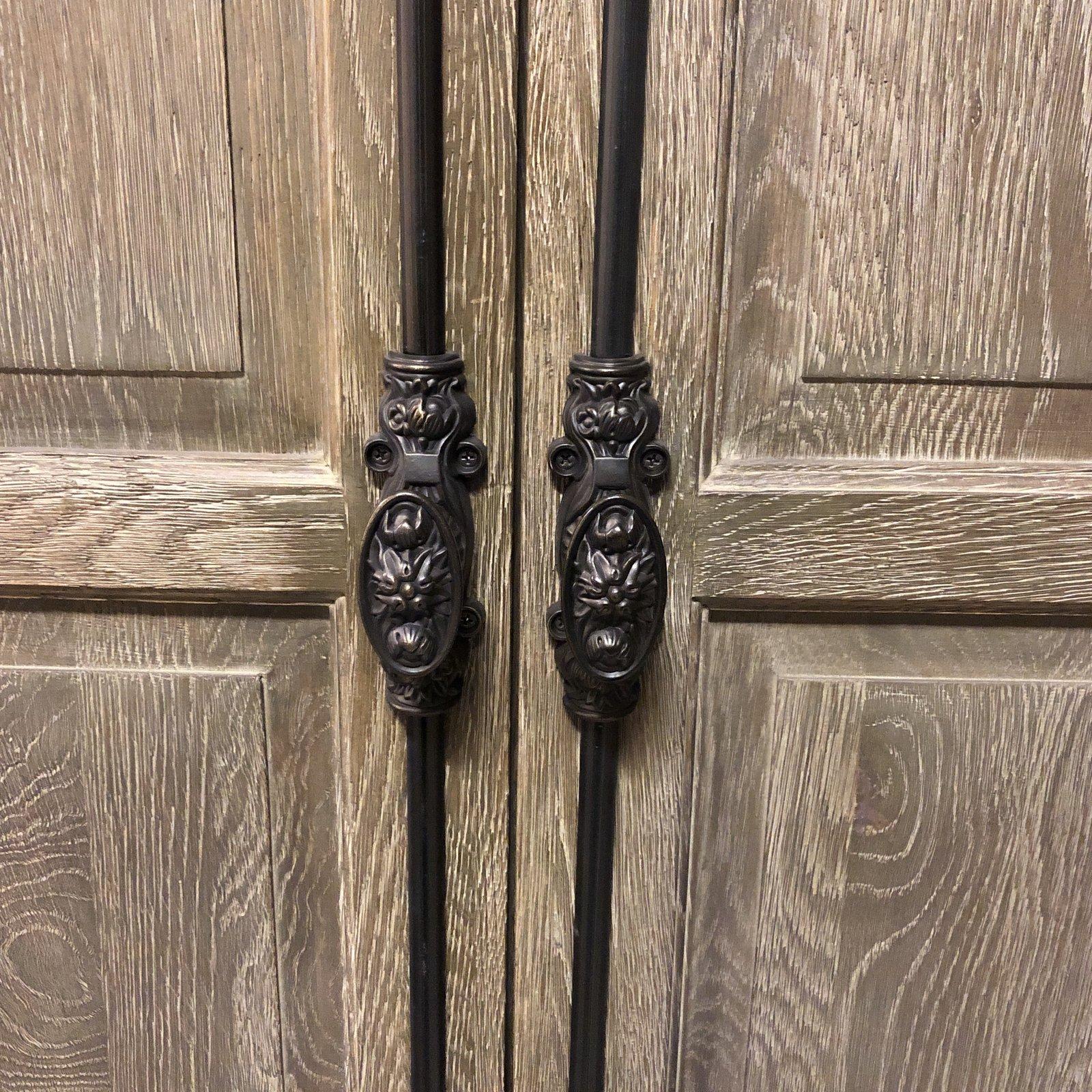 Restoration Hardware French Paneled Double-Door Cabinet In Good Condition For Sale In San Francisco, CA