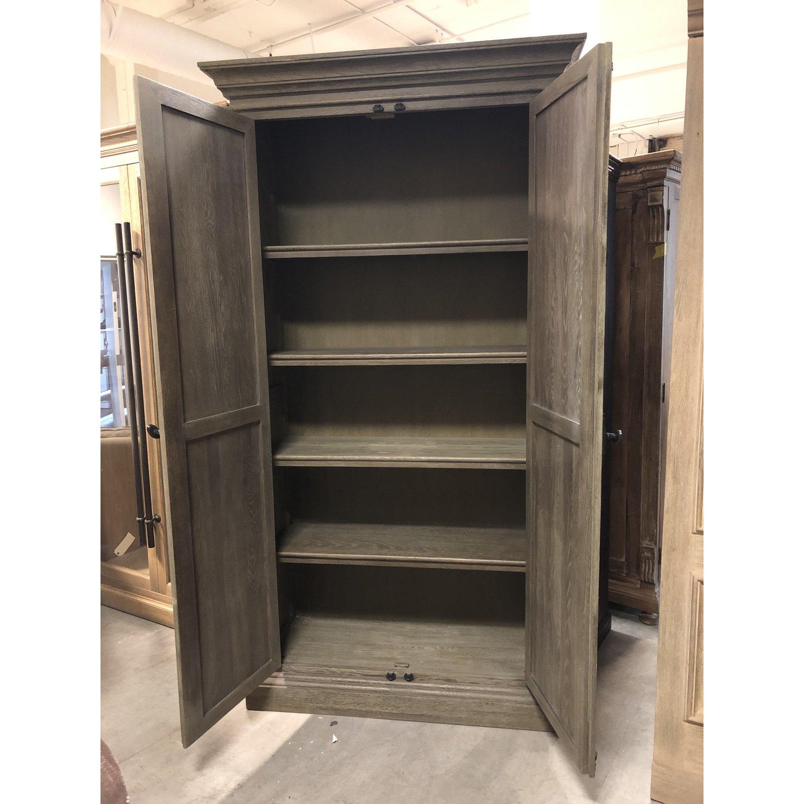 Restoration Hardware French Paneled Double-Door Cabinet For Sale 1