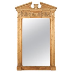 Restoration Hardware Hand Carved Entablature Leaner Mirror