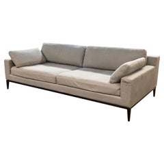 Restoration Hardware Italia Track Arm Sofa w Textured Weave and Down Filling