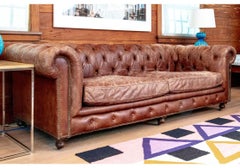 Restoration Hardware Canapé Chesterfield en cuir Kensington