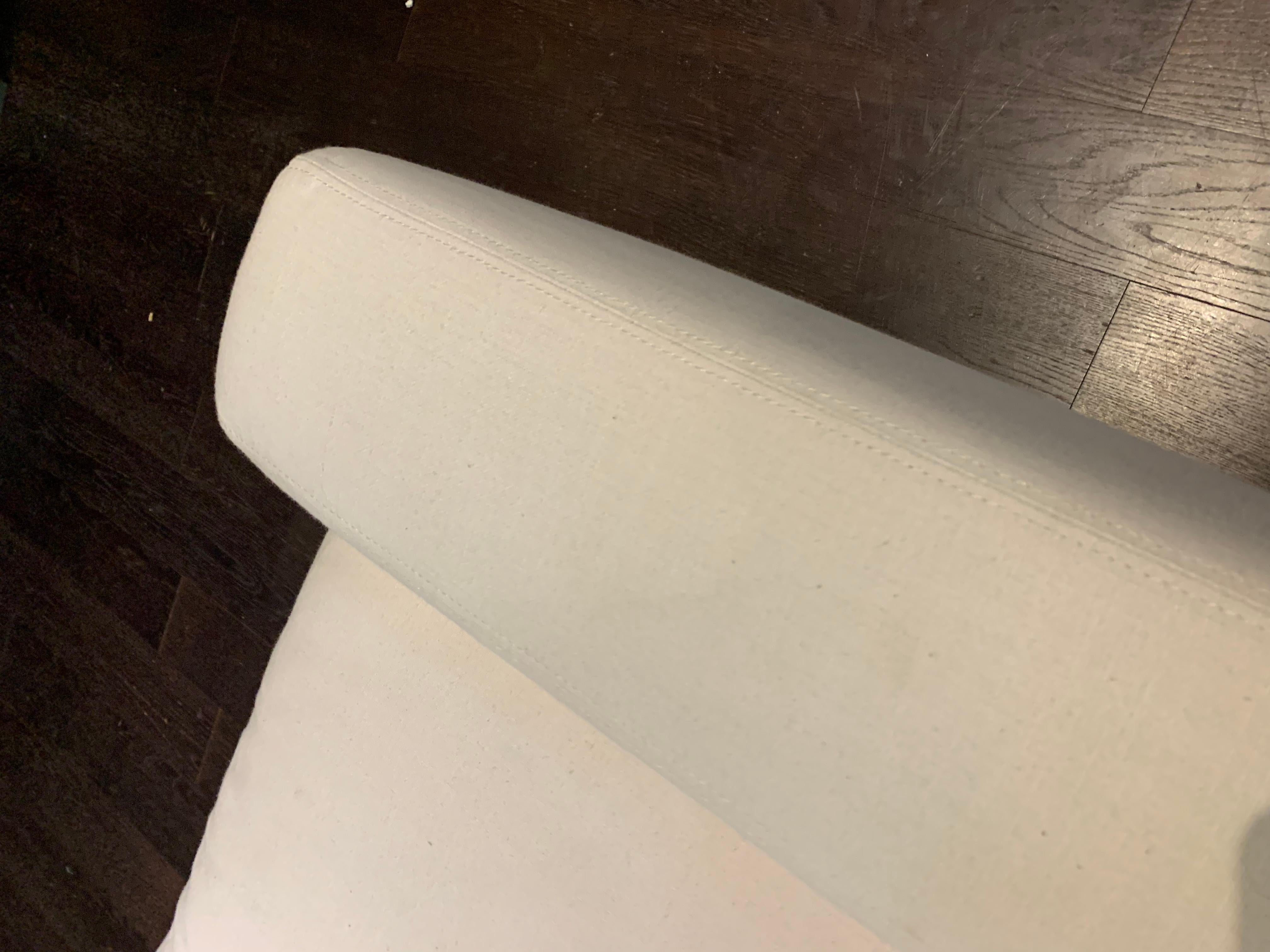 Restoration Hardware Maxwell Sofa in White Linen Slipcover 3