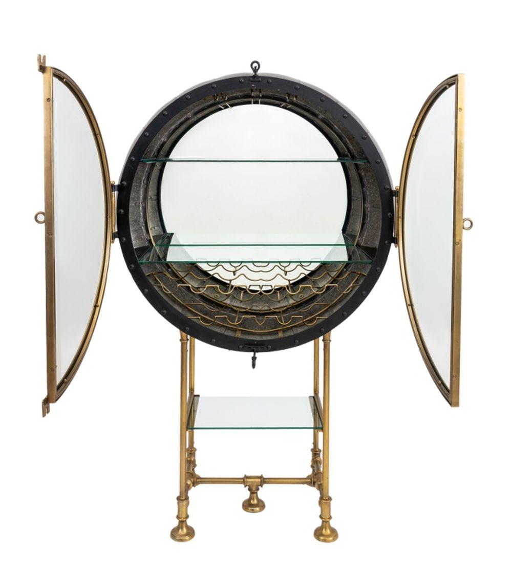 Art Deco Restoration Hardware Porthole Bar
