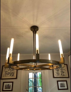 Restoration Hardware / RH Modern Cannele Brass Chandelier