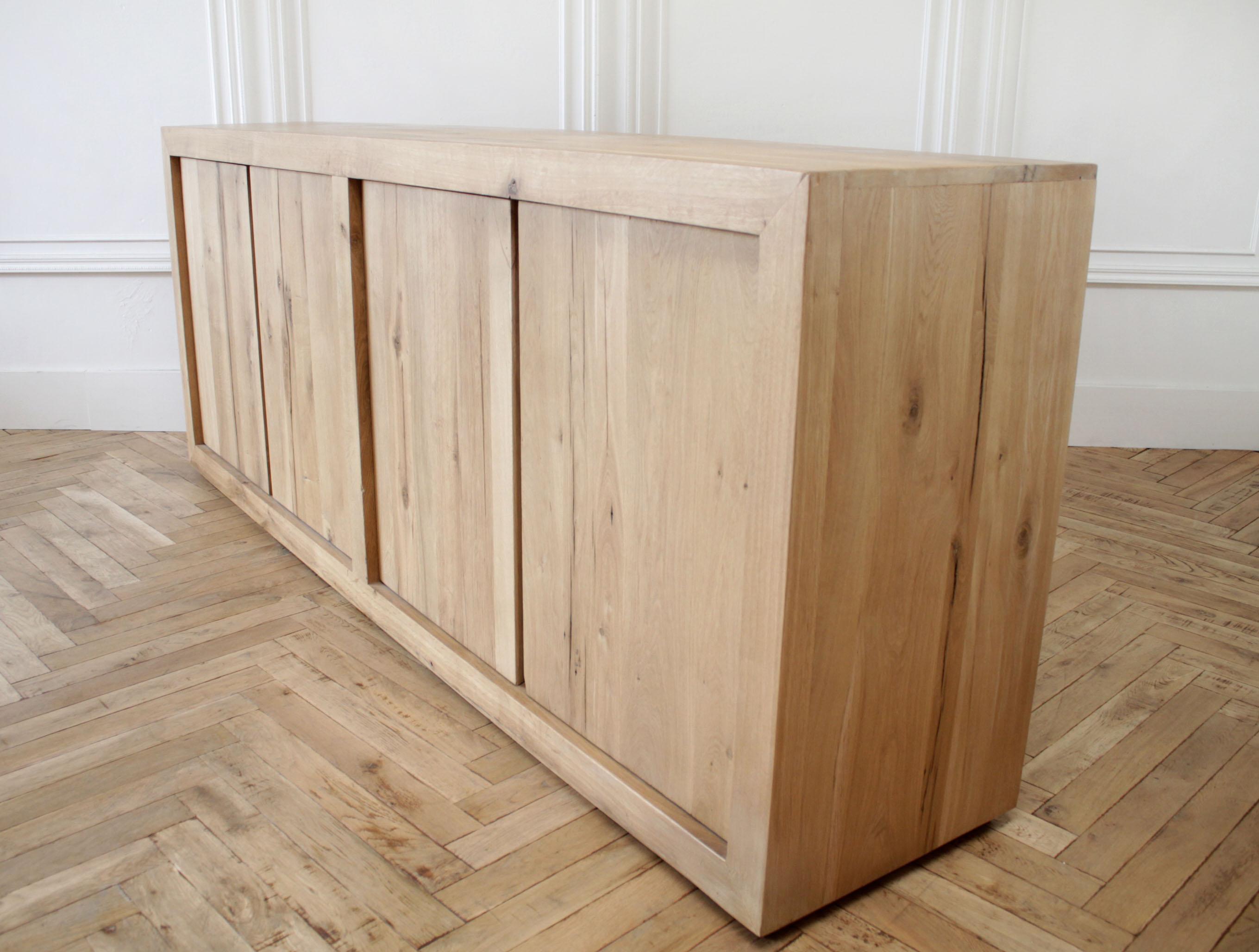Restoration Hardware Russian Oak Panel 4Door Sideboard at 1stDibs